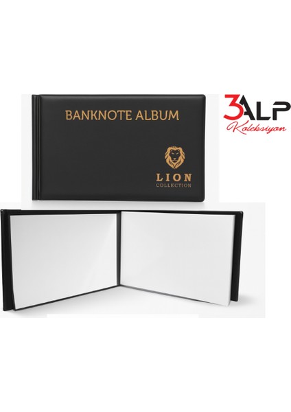 Lion Kağıt Para Cep Albümü - 20 Sayfa - Siyah fiyatları