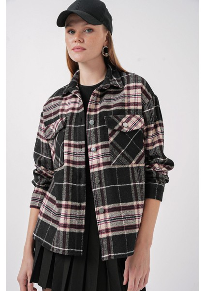 Kadın BDART Regular Fit Oduncu Gömlek Çok Renkli