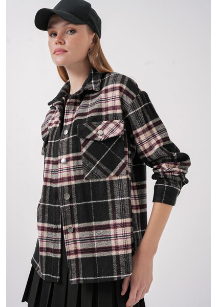 Kadın BDART Regular Fit Oduncu Gömlek Çok Renkli