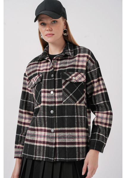 Kadın BDART Regular Fit Oduncu Gömlek Çok Renkli