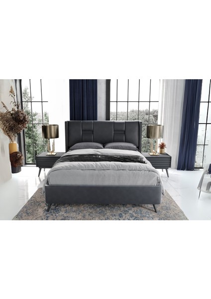 Cotta Grey Bazalı Karyola