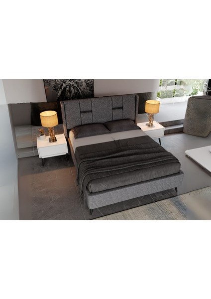 Cotta White Bazalı Karyola