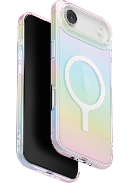 Iphone 17 Air Kılıf Holografik Renk Değiştiren Koruyucu Kapak Magclick Polikarbonat Malzeme