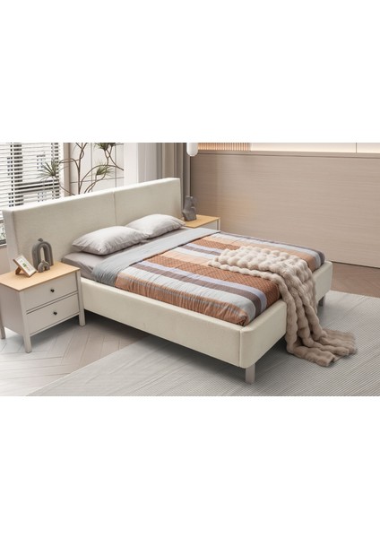 Mony Beige Bazalı Karyola