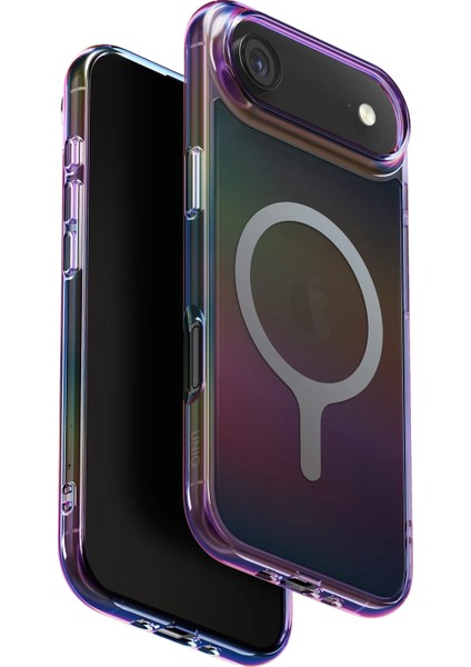 Iphone 17 Air Kılıf Holografik Renk Değiştiren Koruyucu Kapak Magclick Polikarbonat Malzeme