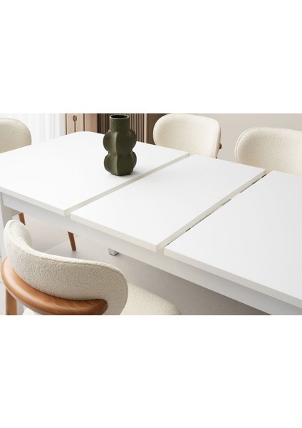 Folt White Yemek Odası Takımı