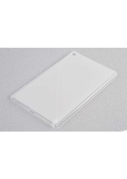 Galaxy Tab A 10.1 (2019) T510 Kılıf Uyumlu Tkdw Tablet Süper Silikon Kapak-Beyaz