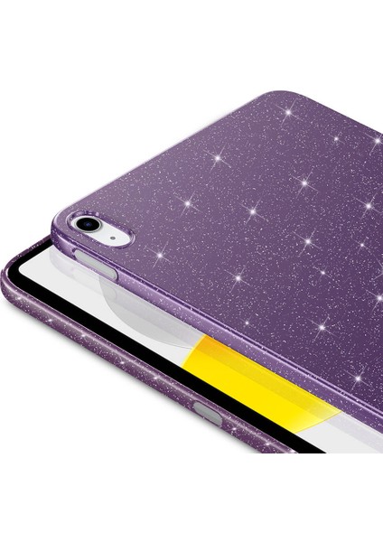 Apple iPad Air 11 2024 Simli Parlak Görünümlü Uyumlu Tkdw Tablet Koton Kılıf-Gümüş fırsatları