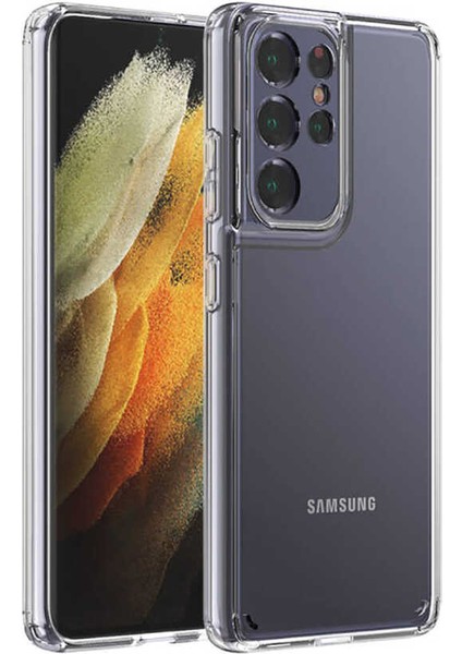 Galaxy S21 Ultra Kılıf Tkdw Coss Kapak-Renksiz