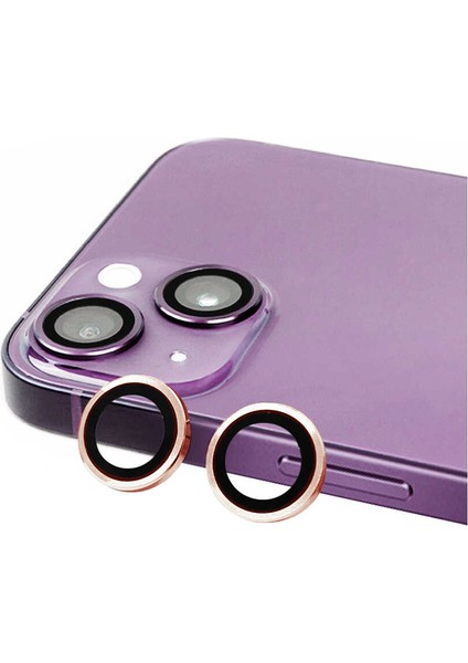 iPhone 15 Plus Uyumlu Tkdw Cl-07 Kamera Lens Koruyucu-Pembe