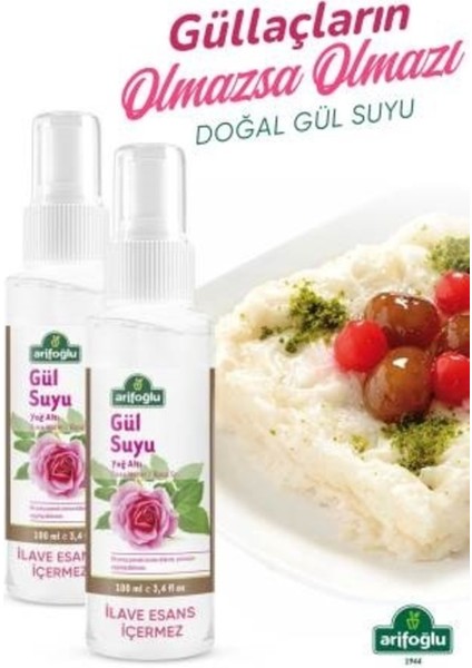 Doğal Gül Suyu Yüz Spreyi 100 ml Yağsız Nemlendirici Formül Tüm Cilt Tiplerine Uygun fiyatları