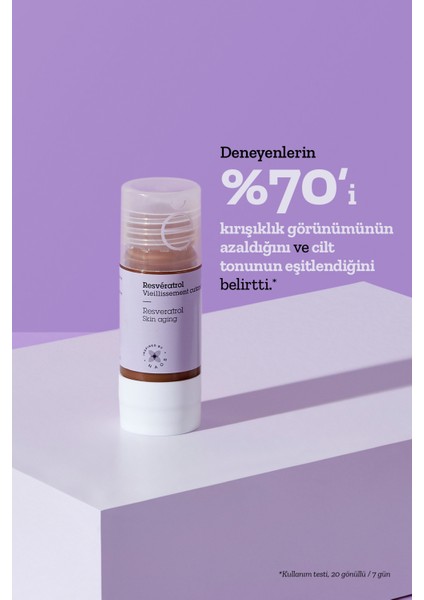 Kırışıklık Karşıtı Resveratrol İçerikli Krem 15 ml Tüm Cilt Tiplerine Uygun fırsatları