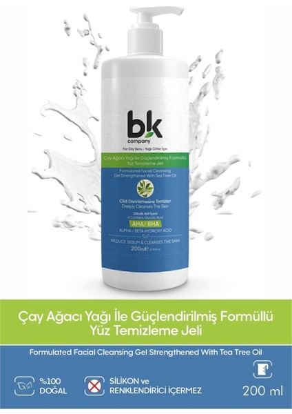 Çay Ağacı Özlü Yüz Temizleme Jeli Güçlendirilmiş Doğal Arındırıcı - 200 ml