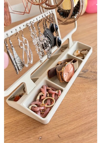 Takı Organizer Standı Mücevher Aksesuar Çantası Yüzük Küpe Saat Düzenleyici fiyatları