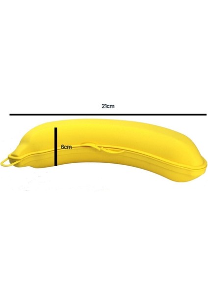 Muz Şekilli 500ML Saklama Kabı, Renkli, Dayanıklı ve Pratik Kullanım