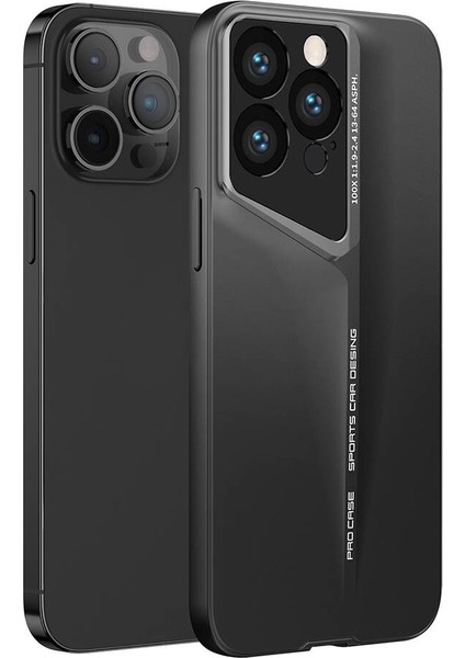 Apple iPhone 14 Pro Max Kılıf Ultra Ince Kamera Korumalı Sert Rubber Tkdw Procase Kapak-Siyah