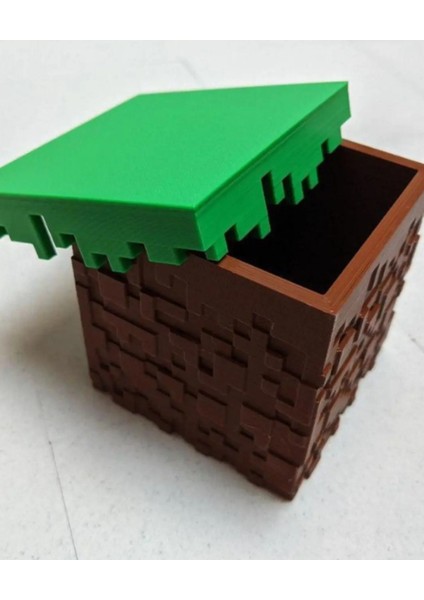 Minecraft Çim Blok Dekor Yeşil 9cm
