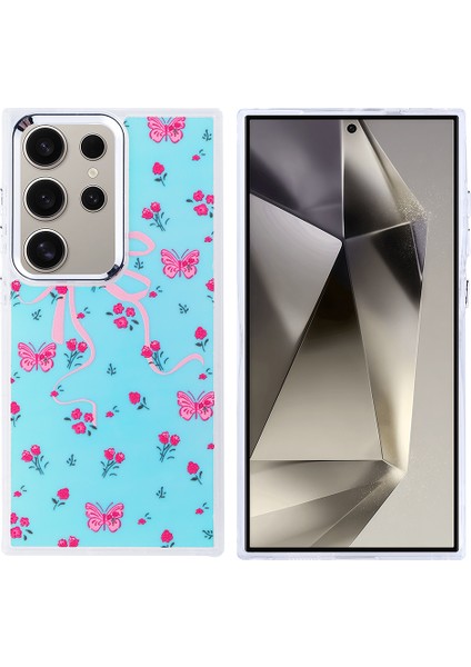 Galaxy S24 Ultra Kılıf Airbag Tasarımlı Tkdw Hadra Kapak - Kelebek