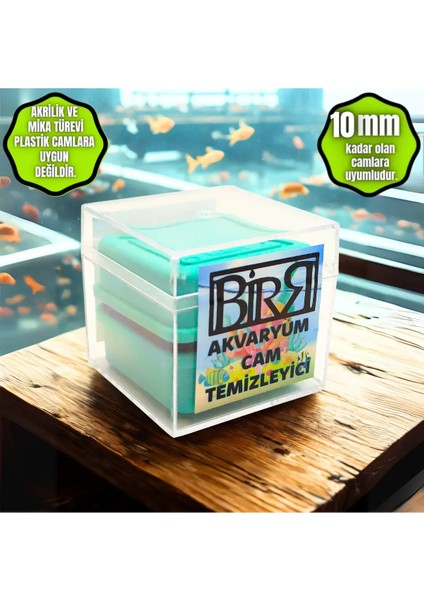 Akvaryum Cam Temizleme Akvaryum Cam Sileceği Mıknatıslı Akvaryum Cam Temizleyici(2-10 Mm)