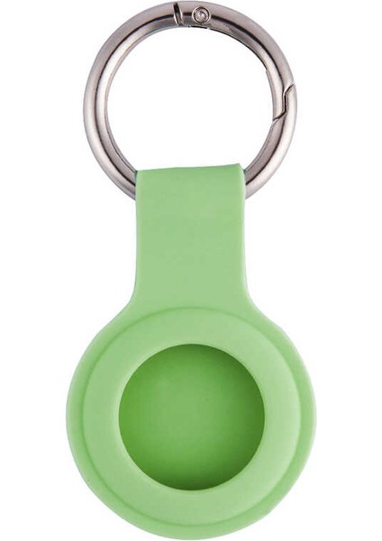 ​tkdw Airtag 01 Uyumlu Silikon Anahtarlık-Turkuaz