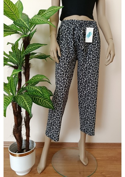 Kadın Çiçek Baskılı Rahat Pijama Altı modelleri