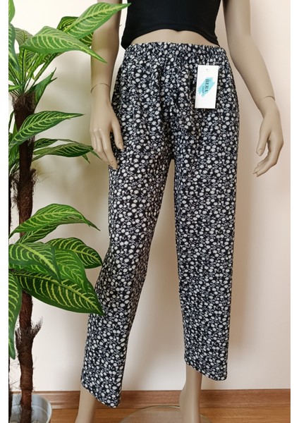 Kadın Çiçek Baskılı Rahat Pijama Altı fırsatları