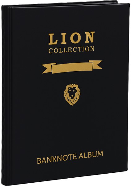 Lion 120 Adet Kağıt Para Kapasiteli, 20 Sayfa Kağıt Para Albümü, Siyah Renk fiyatları