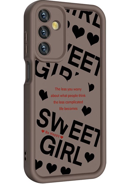 Galaxy A15 Kılıf Kamera Korumalı Baskılı Arka Yüzey Tkdw Klas Kapak-Siyah