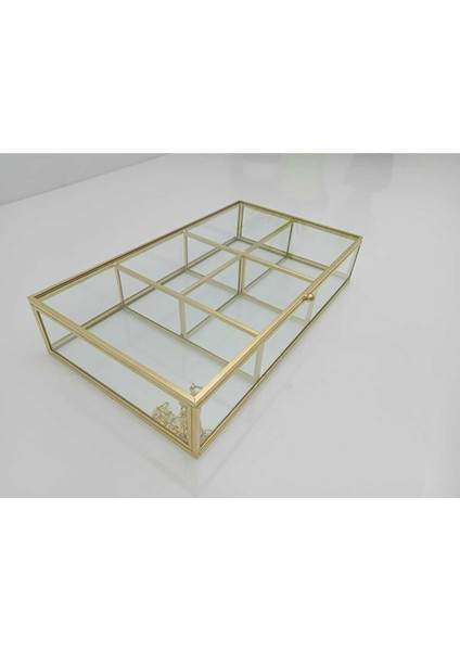 30X20X5 cm Çok Amaçlı Cam Kutu, Dolap ve Makyaj Masası Düzenleyici fiyatları