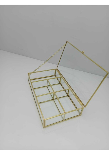 30X20X5 cm Çok Amaçlı Cam Kutu, Dolap ve Makyaj Masası Düzenleyici fırsatları