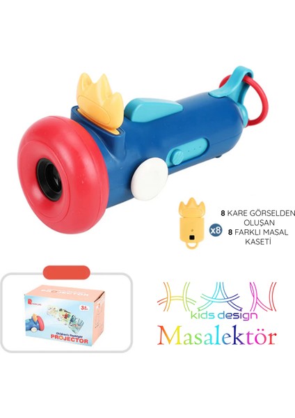 Masalektör – Çocuklar Için Uyku Öncesi Masal Projektörü + Taşıma Çantası ve Türkçe+Ingilizce Masal Kitapçığı / Uyku Eğitimi Için Teknolojik Interaktif Uyku Rutin Alternatifi indirimleri