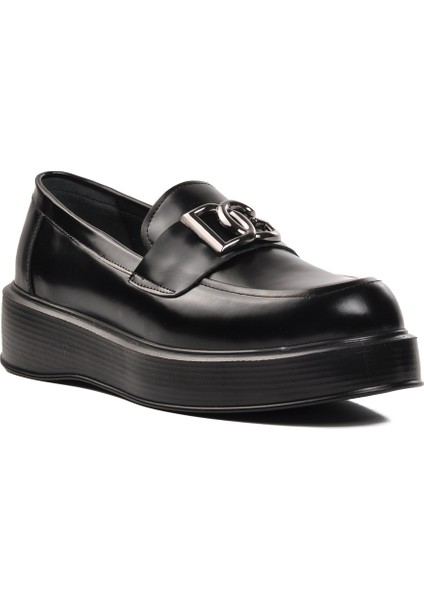 Siyah Açma Erkek Loafer Ayakkabı Premium modelleri
