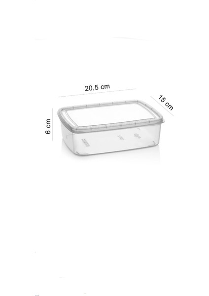 Şeffaf 1350 ml Saklama Kabı Seti, Difriz Uyumlu, 12 Adet, Buzdolabı Düzenleyici fiyatları