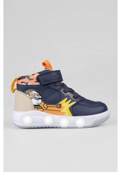 Işıklı Ortopedik Erkek Çocuk Bot Su Geçirmez EVA Taban Cırt Cırtlı Kışlık 24-33 Numara