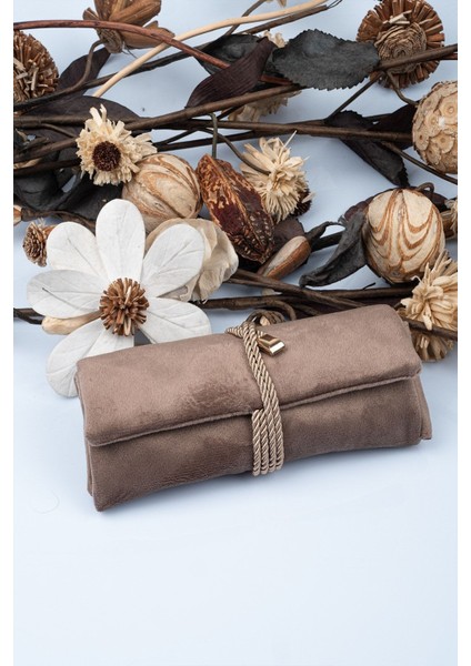 Katlanabilir Rulo Takı ve Seyahat Çantası, Koyu Kahve, Çok Renkli Tasarım fırsatları