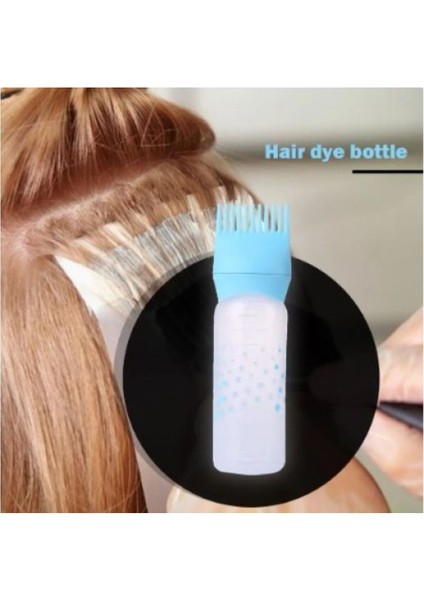 Saç Boyama ve Bakım Yağı Uygulama Şişesi, 1 Adet, Beyaz Renk