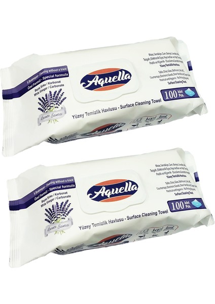 Yüzey Temizlik Havlusu Lavanta Esintisi 100 Pcs