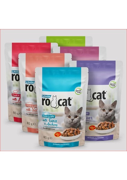 Rocat Somonlu Yetişkin Kedi Pouch Mama 85 gr Kısırlaştırılmış Kedi Maması fiyatları