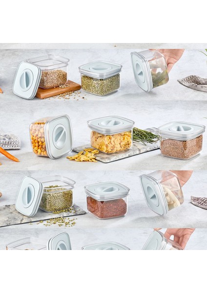 Şeffaf Vakumlu Kilitli Saklama Kabı 500ML, Sağlıklı ve Pratik Kullanım Sağlar