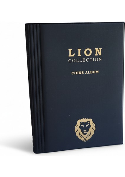 , Lion Marka 72 Gözlü, 12 Sayfalı, Kapamalı Paralar Için Madeni Para Albümü- Siyah Renk fiyatları