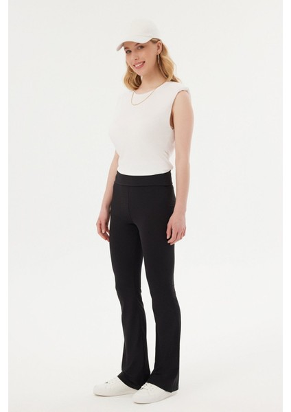 Kadın Yuvarlak Yakalı Ham Kenar Kolsuz Tank Top White indirimleri