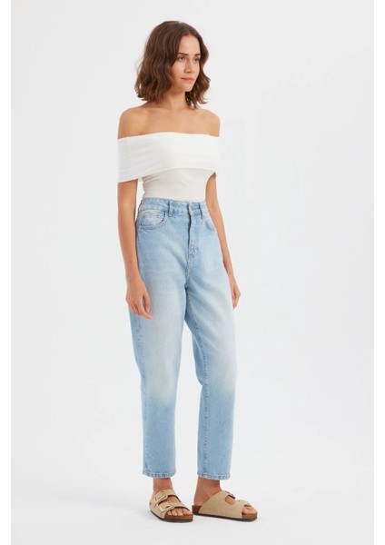 Kadın Omuz Dışı Toplama Askılı Vücut Çorap Üst White