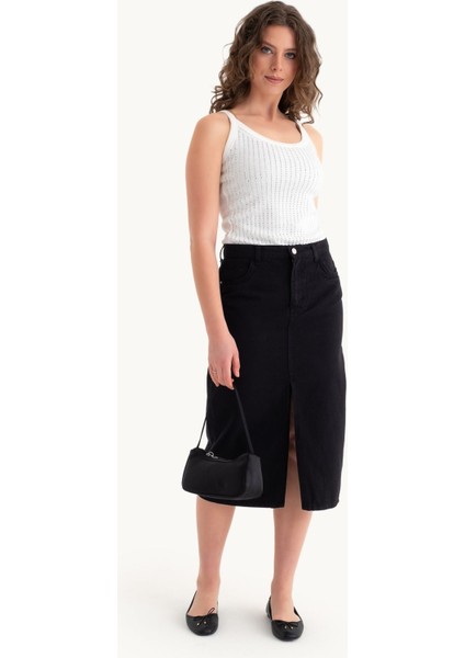 Kadın Beyaz Yuvarlak Yaka Ribana Atlet Beyaz