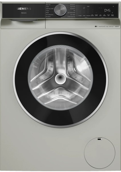 SİEMENS WG52K2ZXTR iQ500 Çamaşır Makinesi 10 kg 1200 dev./dak., Gümüş