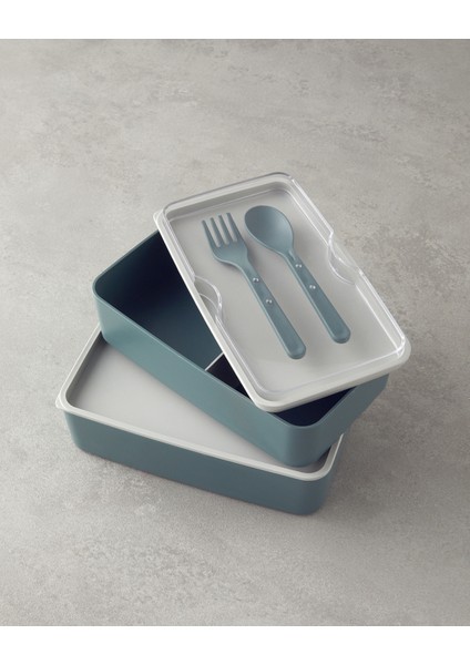 Iki Katlı Plastik Öğle Yemeği Kutusu, 720 ml Yeşil, Sağlıklı ve Şık Tasarım modelleri