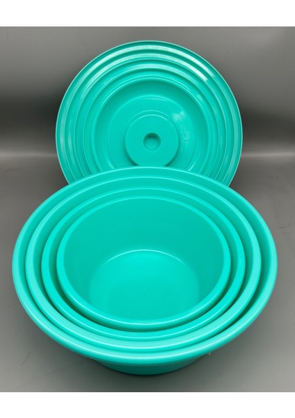 Mor Renkli 4'lü Kapaklı Hamur Leğen Seti, Şık ve Kullanışlı Tasarım fiyatları