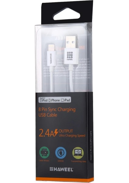 Haweel Mfi Lisanslı Iphone 14-13-12-11 1metre USB Şarj KABLOSU-(5775) - SBS4172-5957 fırsatları