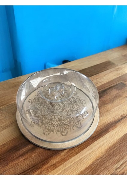 Çok Renkli Masif Ahşap ve Sert Plastik Kek Pasta Fanusu 100 Karakter Sınırında modelleri