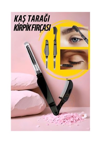 Turk Kirpik Fırçası Kaş Tarağı Kaş ve Kirpik Fırçlı Tarak - SBS1621-2616