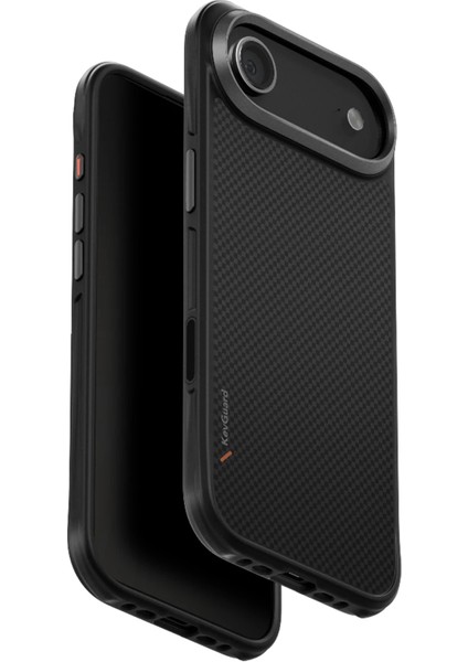 Iphone 17 Air Keva Karbon Kılıf Armaid Fiber Magsafe Özellikli (Magclick™) Premium Koruyucu Kapak